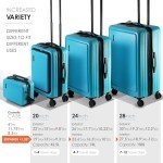Expandable 4-Piece Hard Shell Luggage Set - Teal