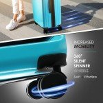 Expandable 4-Piece Hard Shell Luggage Set - Teal