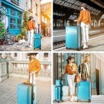 Expandable 4-Piece Hard Shell Luggage Set - Teal