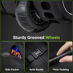 Padded Golf Club Travel Bag with Wheels