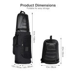 Golf Travel Bag with Wheels and Waterproof Fabric