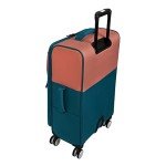 Duo-Tone 22" Softside Spinner Carry-On, Peach/Teal