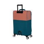 Duo-Tone 22" Softside Spinner Carry-On, Peach/Teal