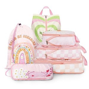 6-Piece Waterproof Packing Cubes Set for Travel