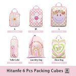 6-Piece Waterproof Packing Cubes Set for Travel