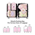 6-Piece Waterproof Packing Cubes Set for Travel