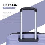 Lightweight 3-Piece Hardshell Suitcase Set - Purple