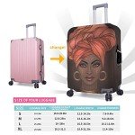 African American Woman Luggage Cover for Travel
