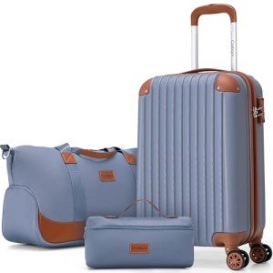 3-Piece Carry-On Luggage Set with Duffel Bag