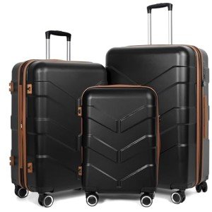 TILYMOL 3-Piece Hardside Spinner Luggage Set