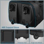 BROTOU Self-Standing Golf Travel Bag with Wheels