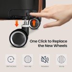 TILYMOL 3-Piece Hardside Spinner Luggage Set