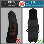 BROTOU Self-Standing Golf Travel Bag with Wheels