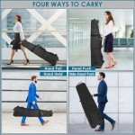BROTOU Self-Standing Golf Travel Bag with Wheels