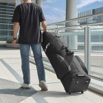 Padded Golf Club Travel Bag with Wheels