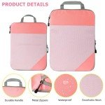 3-Piece Compression Packing Cubes Set - Pink