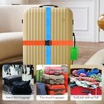 Luggage Strap and Tag Set - 8 Pieces