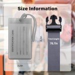 Luggage Strap and Tag Set - 8 Pieces