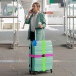 Luggage Strap and Tag Set - 8 Pieces