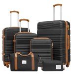 Lightweight 6-Piece Hardshell Luggage Set