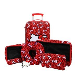 Hello Kitty 6-Piece Travel Set with Luggage & Accessories