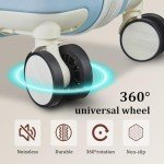 Lightweight 5-Piece Hard Shell Luggage Set - Blue