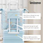 Lightweight 5-Piece Hard Shell Luggage Set - Blue