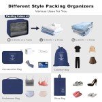 Vinofes 7-Piece Packing Cubes Set for Travel