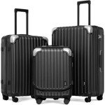 LEVEL8 Grace 3-Piece Hardshell Luggage Set