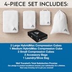4-Piece Deluxe Compression Packing Cubes Set