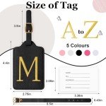 Personalized Leather Luggage Tags with Initials