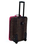 Pink Leopard 4-Piece Softside Luggage Set