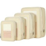4-Piece Compression Packing Cubes for Travel