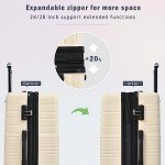 Flieks Lightweight 3-Piece Hardshell Luggage Set