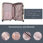 Flieks Lightweight 3-Piece Hardshell Luggage Set