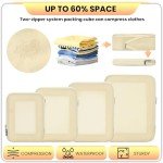 4-Piece Compression Packing Cubes for Travel