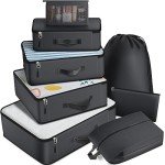 8-Piece Packing Cubes Set for Travel Essentials