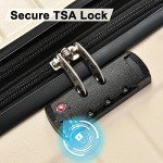 Flieks Lightweight 3-Piece Hardshell Luggage Set