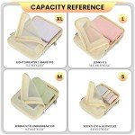 4-Piece Compression Packing Cubes for Travel