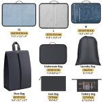 8-Piece Packing Cubes Set for Travel Essentials