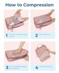 BAGSMART Compression Packing Cubes Set for Travel