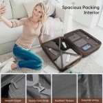LARVENDER 6-Piece Expandable Lightweight Luggage Set