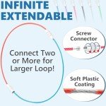 30 Pack Stainless Steel Keychain Wire Rings - 6 Inch