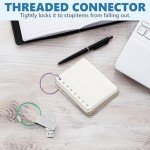 30 Pack Stainless Steel Keychain Wire Rings - 6 Inch