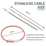 CooBigo 16 Stainless Steel Keychain Loops - Assorted Colors