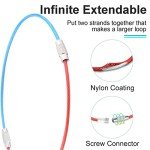 CooBigo 16 Stainless Steel Keychain Loops - Assorted Colors