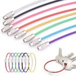 CooBigo 16 Stainless Steel Keychain Loops - Assorted Colors