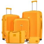 Joyway 5-Piece Hardshell Luggage Set, Orange
