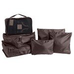 GForce 6-Piece Travel Organizer Set in Espresso