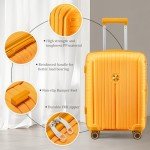 Joyway 5-Piece Hardshell Luggage Set, Orange